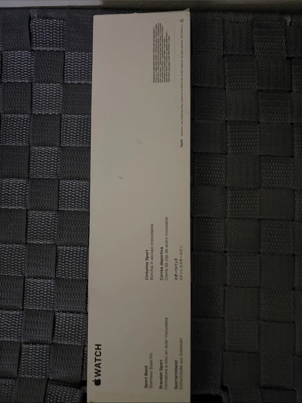 Apple Black Silicone Sport Band for Apple Watch